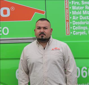 Fabian Valadez, team member at SERVPRO of San Mateo